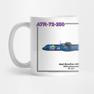 Avions de Transport Régional 72-200 - Azul Brazilian Airlines "30th Anniversary" (Art Print) Mug